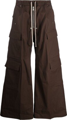 Wide-Leg Cargo Trousers-AJ