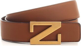 Logo Plaque Buckle Belt-AT