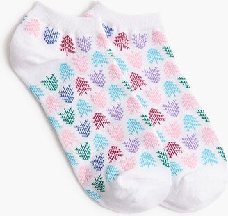 Women's Geometric Trees Ankle Socks