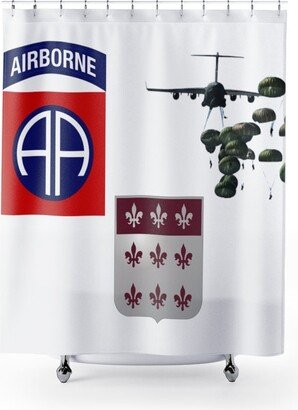 82nd Airborne, 307Th Medical Battalion, Shower Curtain, Military, Veteran, Soldier, Army