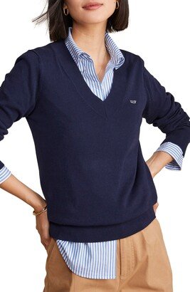 Heritage V-Neck Cotton Sweater