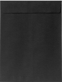 9 x 12 Open End Envelopes 50/Pack Midnight Black (80428-50)