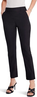 Petite Polished Wonderstretch Slim Ankle Pants (Black Onyx) Women's Clothing