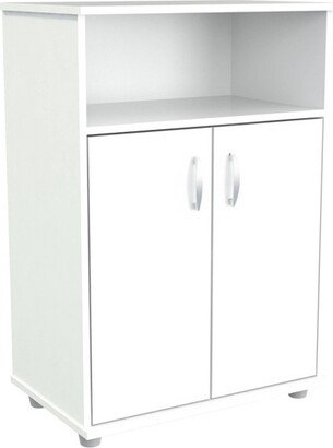 4 Shelves Kitchen Storage Cabinet White