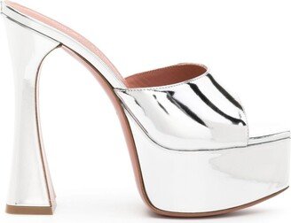 Dalida mirror-effect 140mm mules