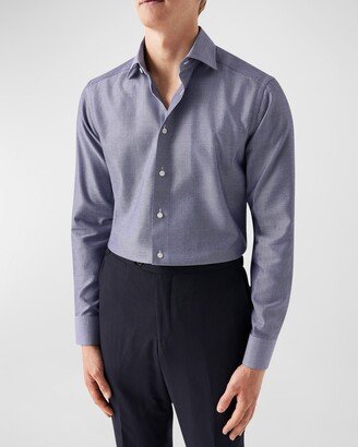 Men's Slim Fit Twill Dress Shirt-AC