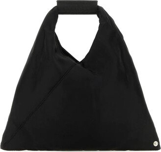 Black Viscose Japanese Handbag