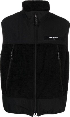 Zip-Up Panelled Waistcoat