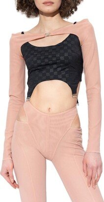 Mesh Shrug Top