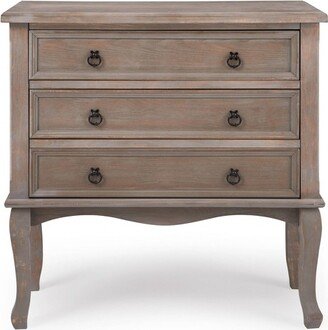 Thomas 3 Drawer Chest Gray - ClickDecor