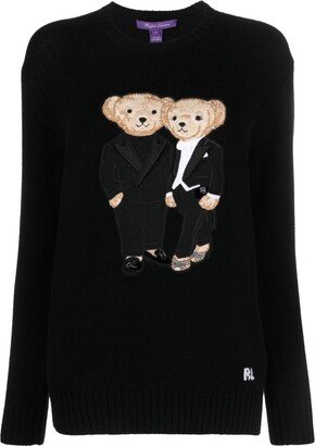 Teddy Bear crew-neck cashmere jumper