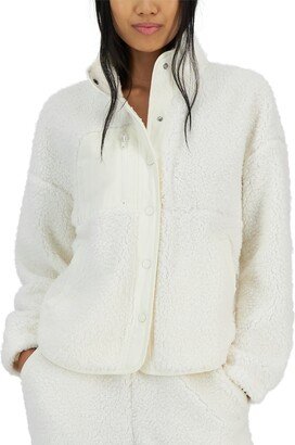 Juniors' Snap-Front Sherpa Jacket