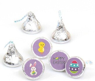 Big Dot Of Happiness Hippity Hoppity - Easter Bunny Party Round Candy Sticker Favors (1 sheet of 108)