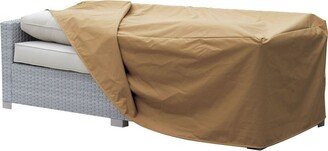 Boyd Transitional Brown Waterproof Small Sofa Dust Cover by 82L X 36W