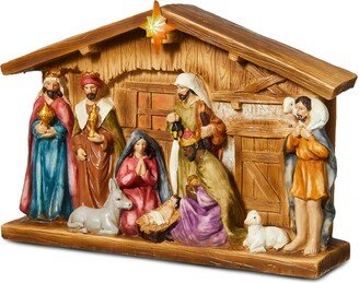 Glitzhomeighted Resin Nativity, 12.5