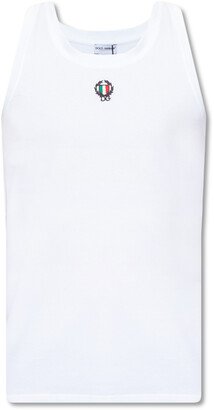 Sleeveless T-shirt - White-AA