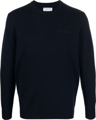 Logo-Embroidered Wool Jumper-AD