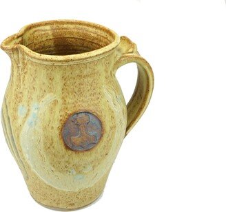 stoneware Serving Pitcher Mjolnir Thors Hammer Spiral Water