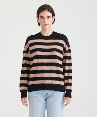 Cashmere Striped Crewneck Sweater