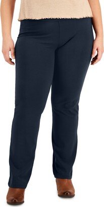 Style & Co Plus Size High Rise Pull-On Bootcut Leggings, Created for Macy's