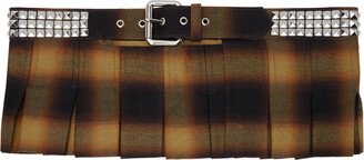 Brown Check Belt