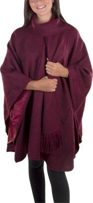 Simply Natural Women's Alpaca Lined Cape
