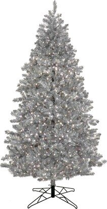 National Tree Company 7.5' Pre-Lit Christmas Matte Metallic Tree