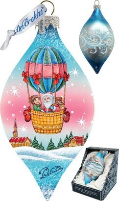 G.DeBrekht Air Balloon Glass Ornament