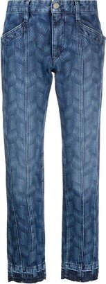 MARANT ÉTOILE Sulanoa graphic-print straight-leg jeans