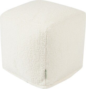 Sherpa Ottoman Pouf Cube 17 x 17