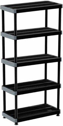 Heavy Duty 5 Tier Shelving Unit Black