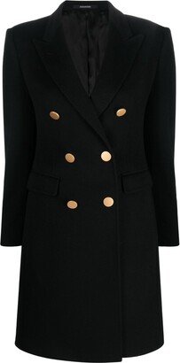 Double-Breasted Cashmere Coat-AN