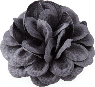 Satin Dahlia Flower Lapel Pin