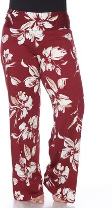 Plus Size Floral Wide Leg Palazzo Pants