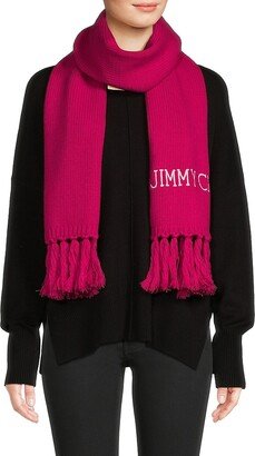 Logo Tassel Wool Scarf