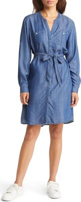 Mission Beach Long Sleeve Chambray Shirtdress