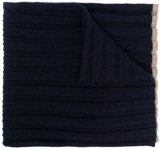 Ribbed Cashmere Scarf-AA