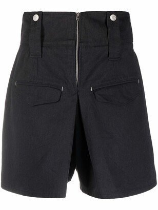 A-line cotton shorts
