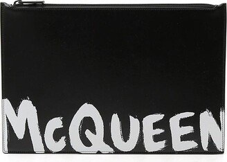 Graffiti Logo Clutch Bag