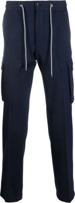 Drawstring-Fastening Straight-Leg Trousers