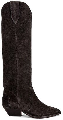 Denvee Suede Boot in Black