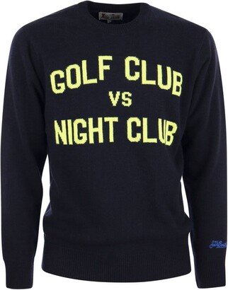 GOLF VS NIGHT CLUB jumper in wool and cashmere blend