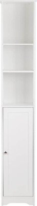 Simple Style Wall-mounted Standing 3 Layers Bathroom Cabinet,White