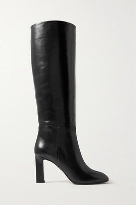 Sellier 85 Leather Knee Boots - Black