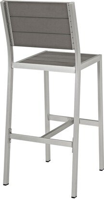 Beach Outdoor Patio Aluminum Bar Stool