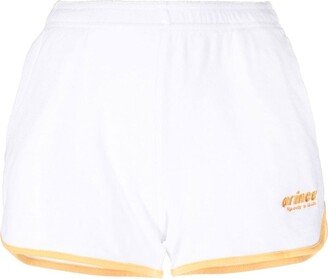 Logo-Embroidered Cotton Shorts-AC