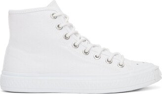 White Canvas High Sneakers