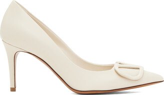 Beige VLogo Pumps