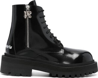 Leather combat boots-AS