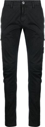 Stretch-Cotton Tapered-Leg Trousers